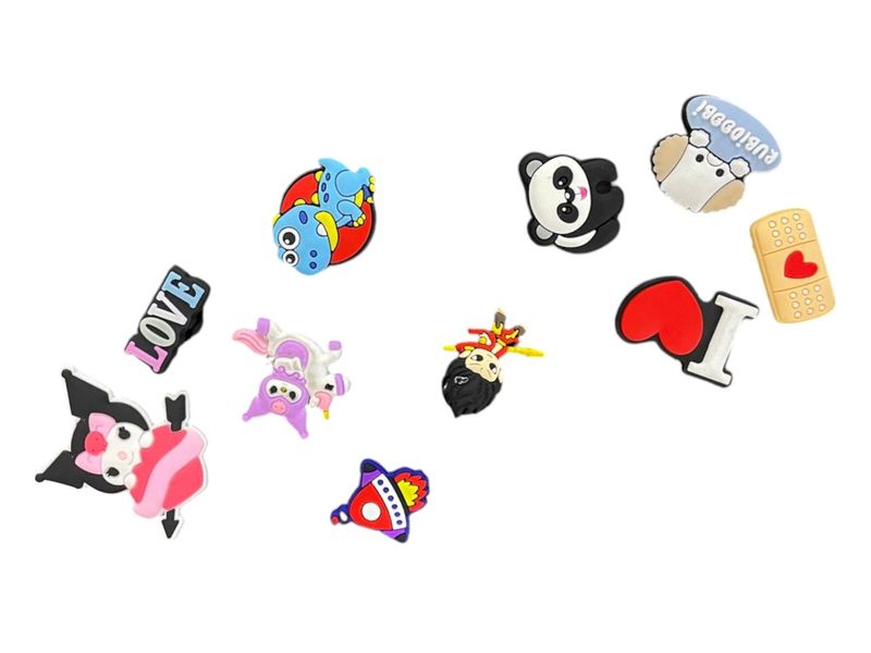 10 x BC Silicone Shoe/Bag Charms