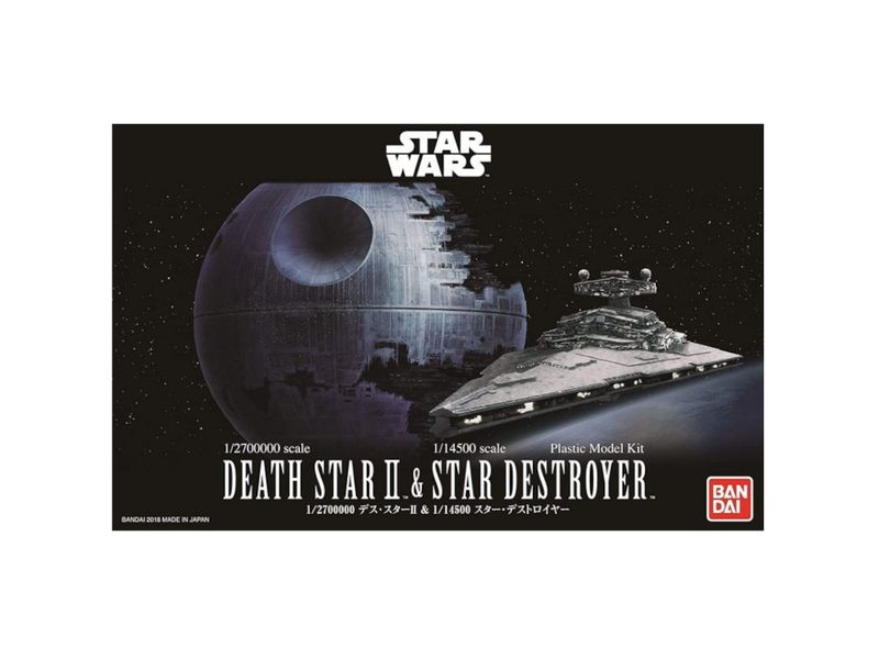 Revell Death Star II &amp; Imperial Star Destroyer Plastic Model Kit (Bandai)
