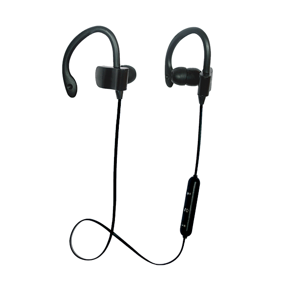 Rockitt Sports Wireless Hook Headphones Black - RFS-001B
