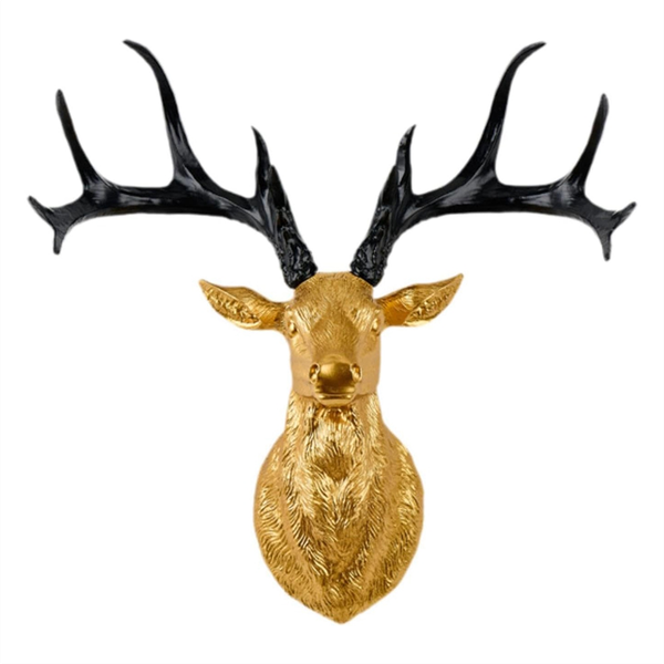 Resin Deer Sculpture Deer Wall Sculpture