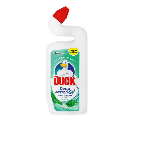 Duck Toilet Cleaner Mint Fresh Deep Action Gel (6 x 500ml)