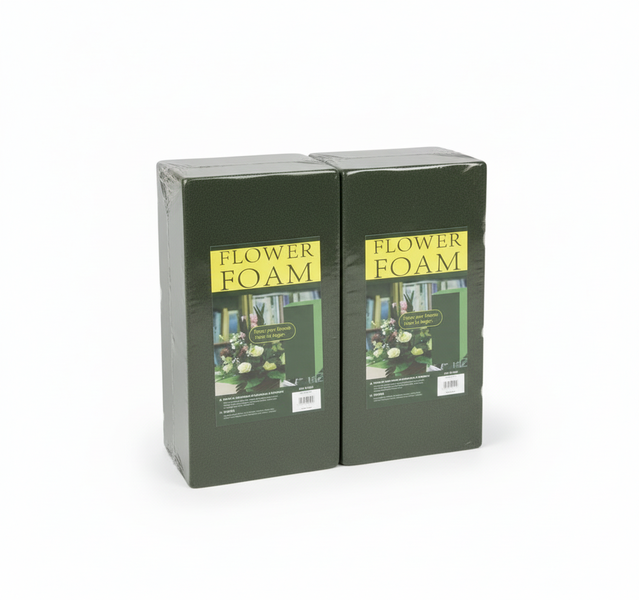 Floral Foam Brick Green 22x7.5x10cm - 2 Pack