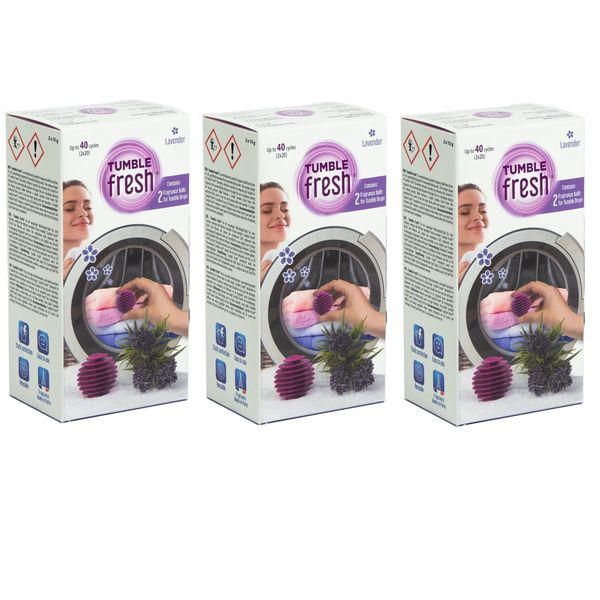 Tumble Fresh Fragrance Balls - Lavender - 3 Pack