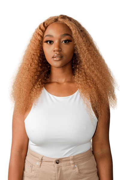 Peruvian Blonde Kinky Curly Wig 22