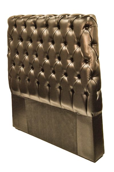 Brown Leather Headboard Super King Size image