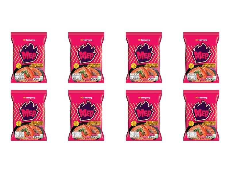 Samyang MEP Instant Ramyeon Noodles - Grilled Garlic Shrimp - 8 Pack