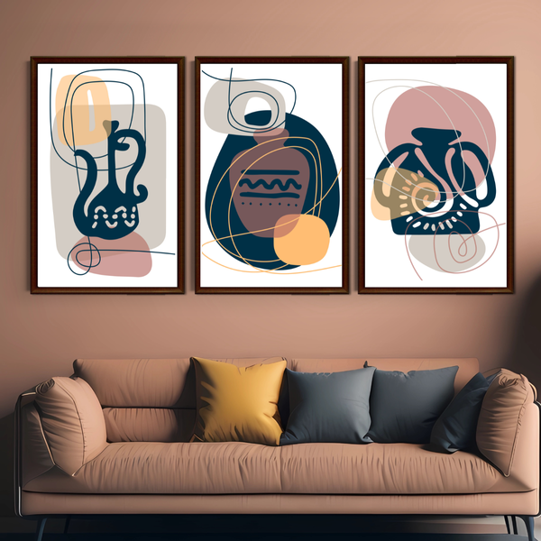 Set of 3 Wall Art Decor Print - A3 Size (Unframed)