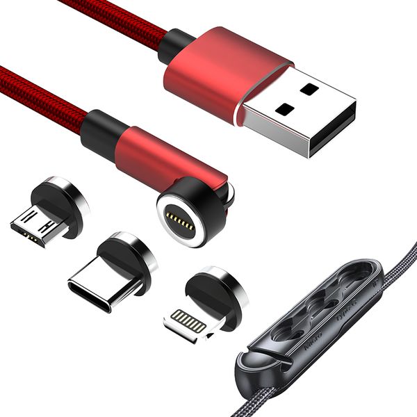 3 In 1 Micro Type C Lightning Magnetic Fast Charging Cable &amp;1 Container