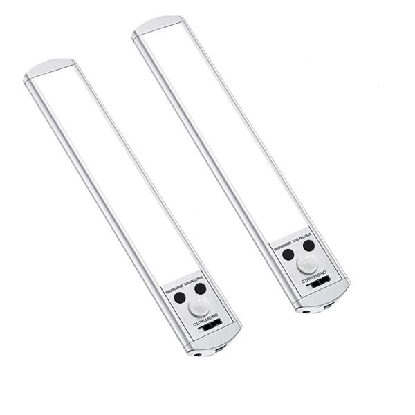 2 Set Of 20cm Rechargeable Magnetic LED Motion Sensor Light FA-333