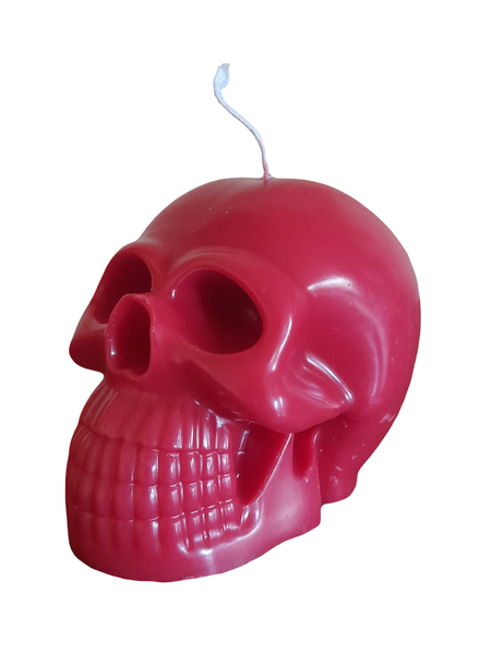 Red Skull Candle
