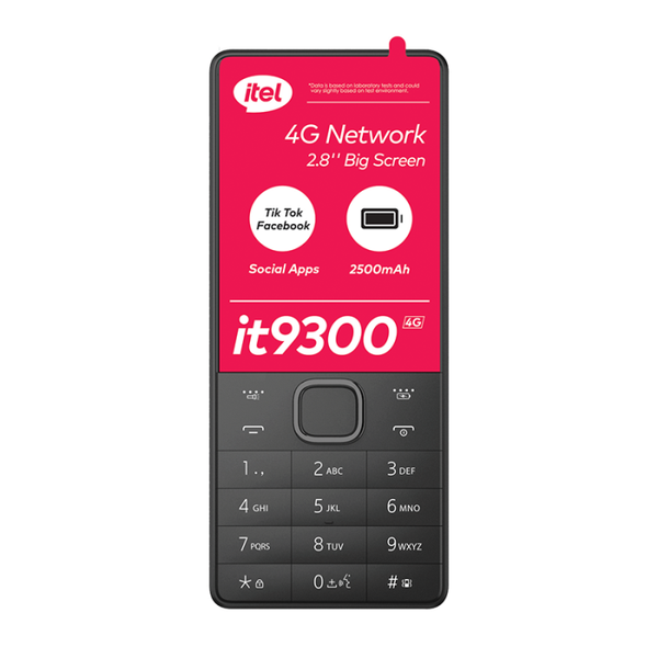 Itel IT9300 4G Dual Sim 64MB Vodacom Network Locked - Black
