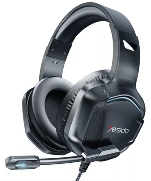 RGB Adjustable Gaming Headset With Microphone &amp; 3.5mm + USB Jack - EK01