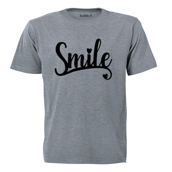 Smile! - Kids T-Shirt - Grey