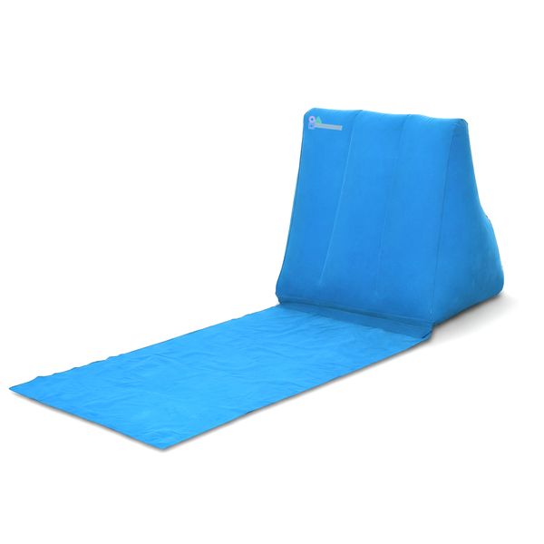 JESSEJESSE Inflatable Beach Lounger with Hand Pump Backrest Cushion