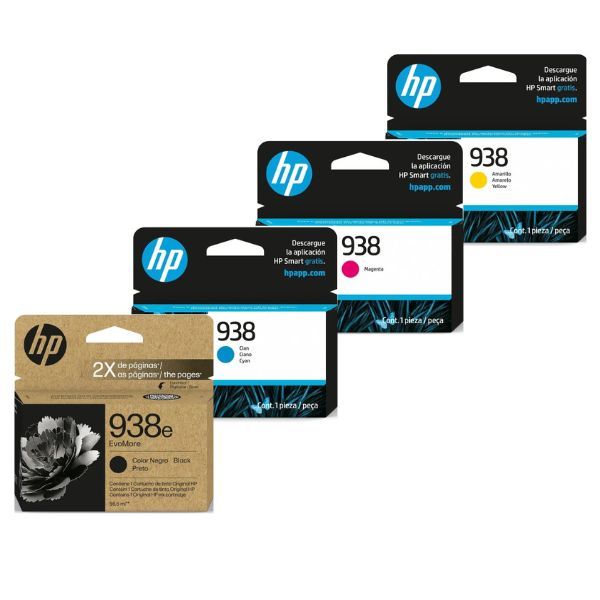 HP 938e BK &amp; 938 C/M/Y Ink Cartridge Combo