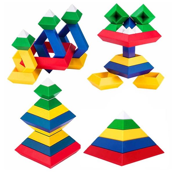 Stacking Pyramid Tower Puzzle (24 Piece)