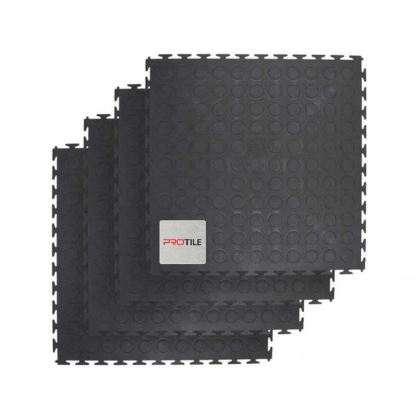 ProTile PVC Interlocking Rubber Floor Tile - Gym Mats