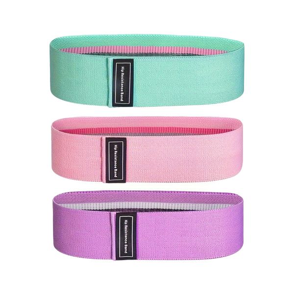 3pcs Lightweight Resistance Bands for Legs &amp; Butt -Stackable Exercise Bands
