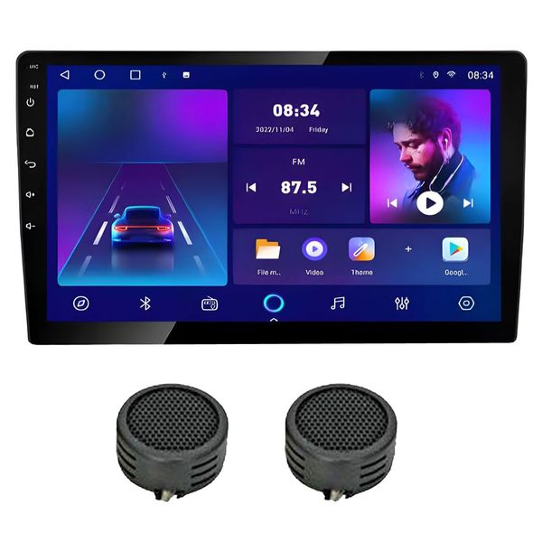 Caska F50-H 9" Smart Android Car Media Player Unit &amp; 500W OMS TWEETER