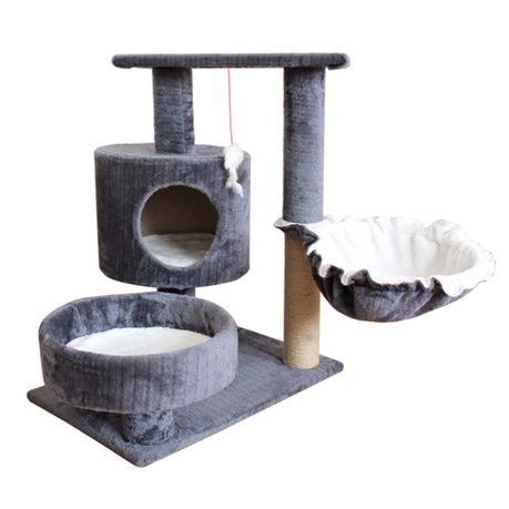 Pet Interactive Climbing Cat Tree Scratch Post 60x40x70cm Shop