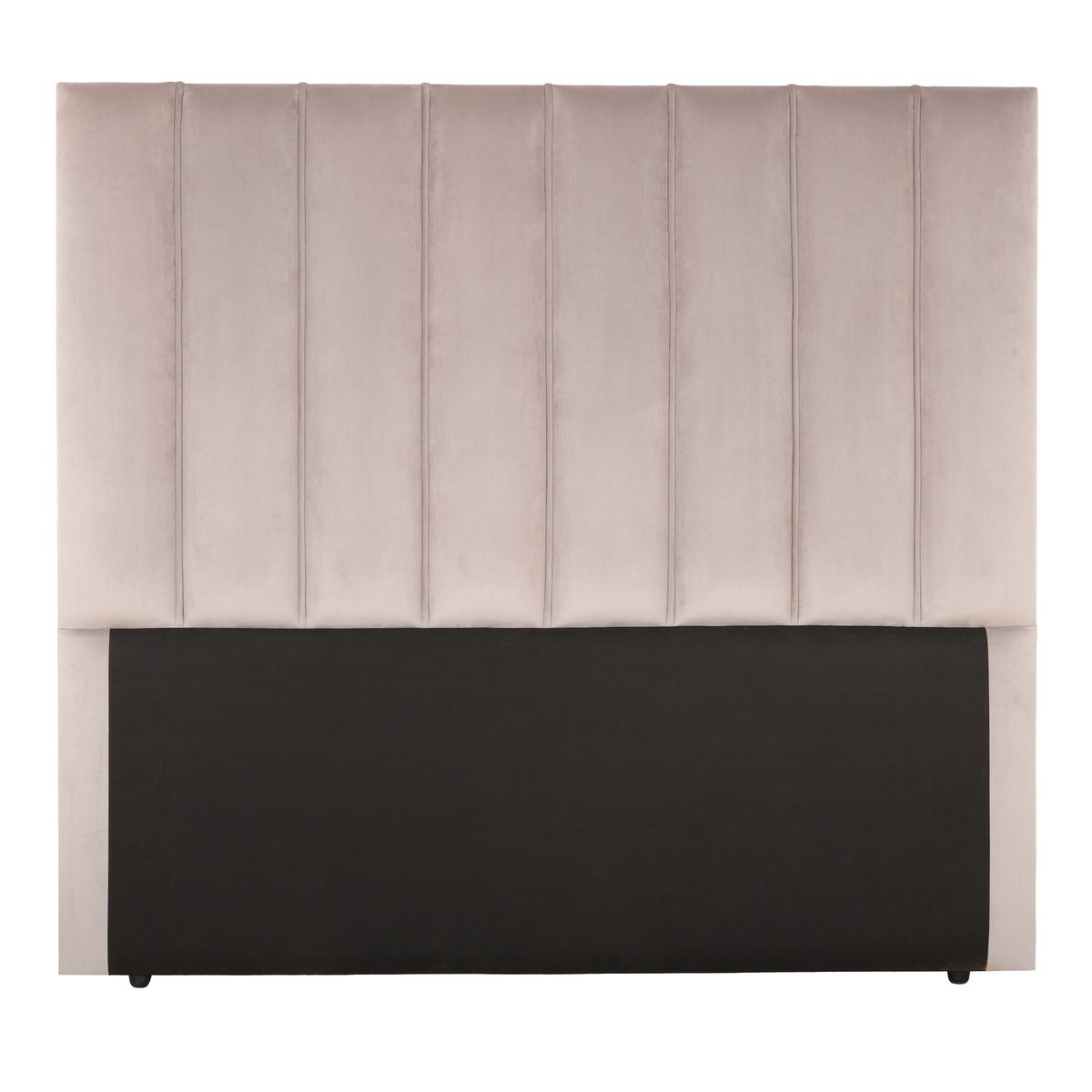 Zarra Velvet Collection Vertical Panels Full Length Headboard