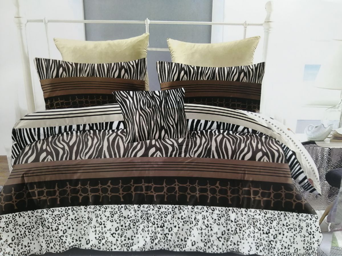 Brown African Designed Quilt Bedspread 5Piece Buy Online in South Africa