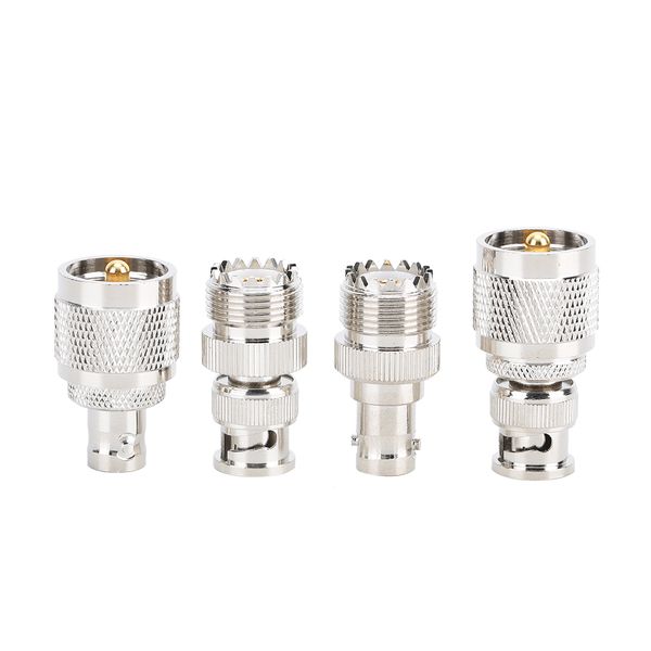 4PC UHF to BNC Adapters 50 Ohm WiFi