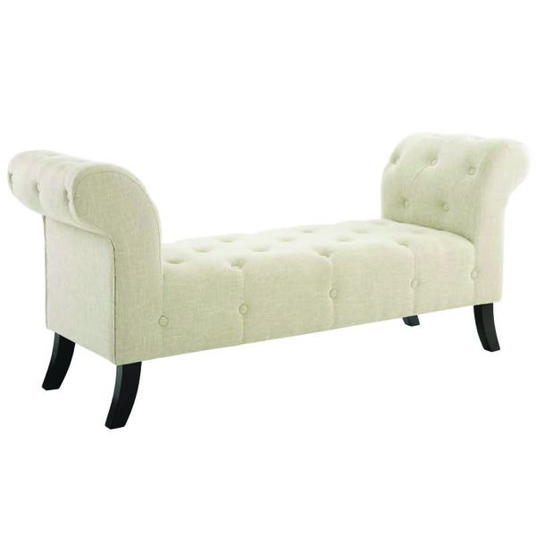 Evince Tufted Button Accent Bench image