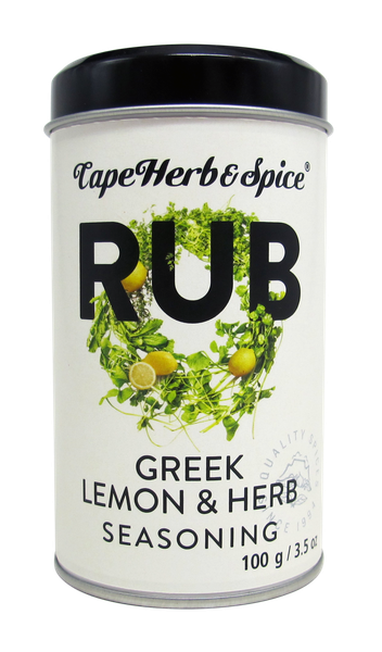 Cape Herb &amp; Spice - Greek Lemon &amp; Herb Rub 100g