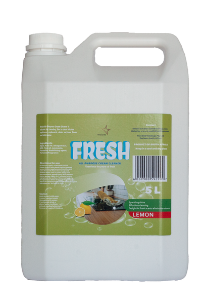 Fresh All Purpose Cream Cleaner (5lt) - Lemon Fragrance