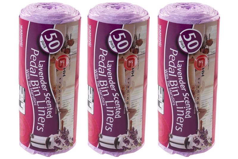 Bin Liners 50s Lavender - 3 Pack
