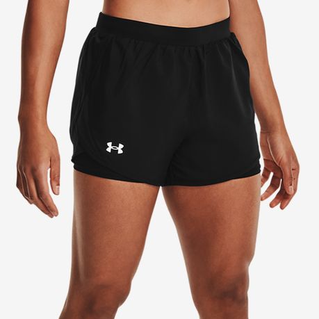 Under Armour Women's Fly By 2.0 Running Shorts , Black (006)/Pitch Gray ,  X-Small