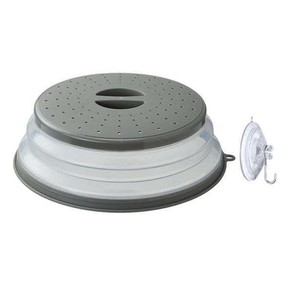 Foldable Microwave Food Cover for Kitchen Preserving with Hook