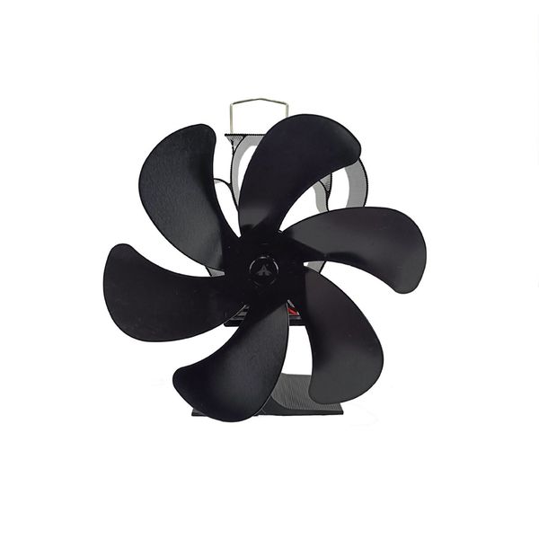 Alanes 6 Blades Wood Stove Fan Wood Burning Stove Heat Powered Fan