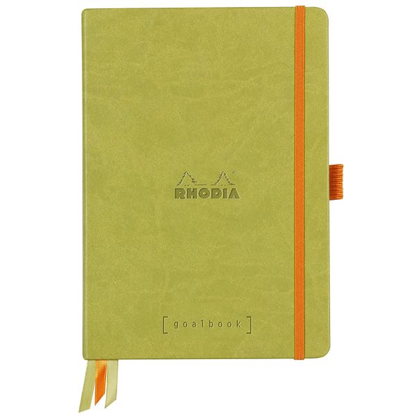 Rhodiarama A5 Hardcover Goalbook, Anise