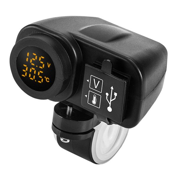 Motorcycle Charging Qc3.0 Digital Display Dual Compatible with Universal