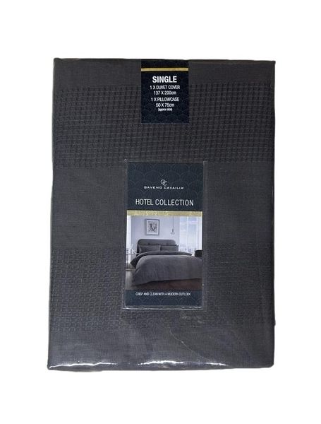 Duvet Set - Waffle Stripe Style - Single