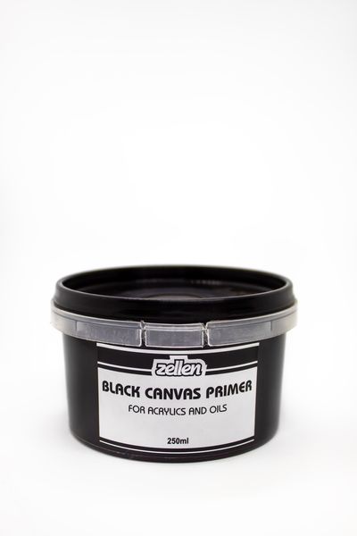Zellen Artists' Black Canvas Primer 250ml