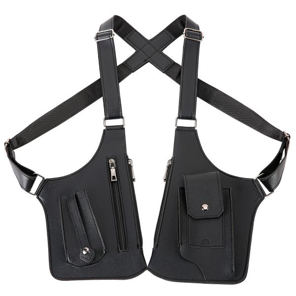 Double Shoulder Armpit Bag for Men, Anti-Theft Hidden Crossbody Pack