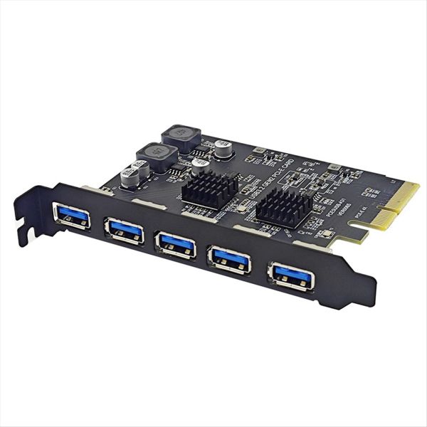 Pcie 4 x To Usb3.2 5 Ports Expansion Card