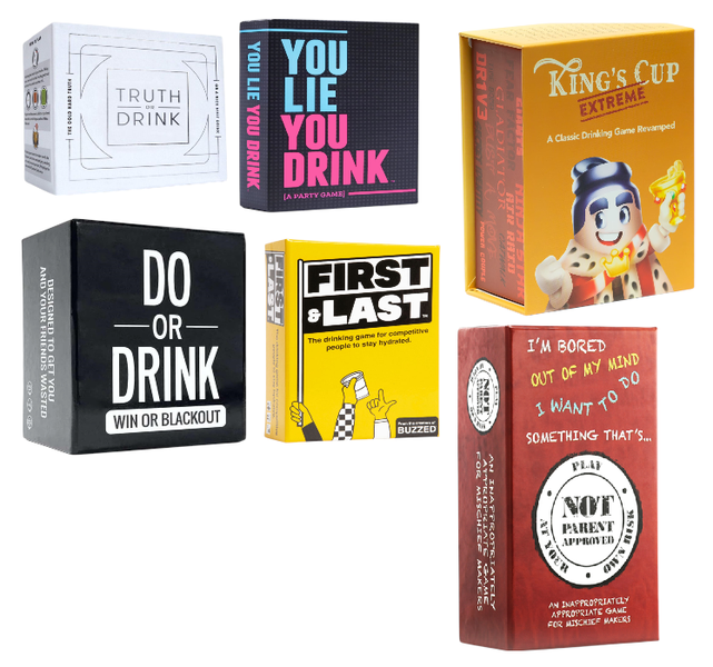 Ultimate Drinking Night Chaos Card Game Bundle - Adults Party Games