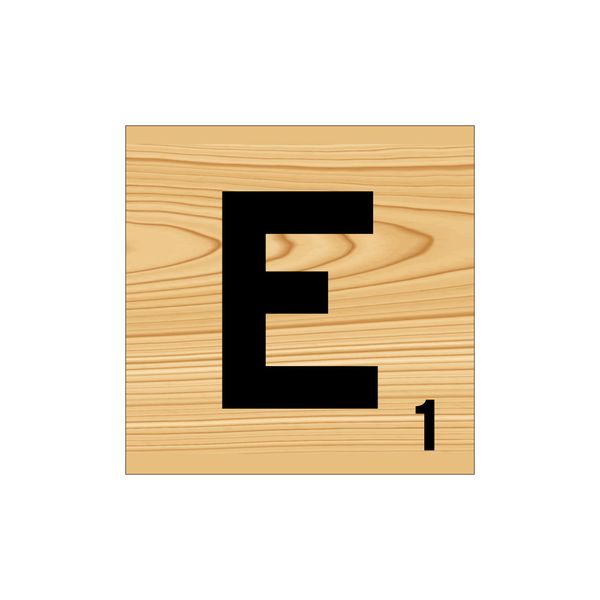 Scrabble Wall Art - E