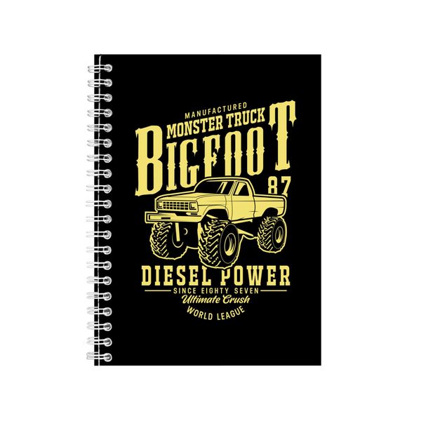 Monster Truck Bigfoot Notebook Car Gift Idea A5 notes 125