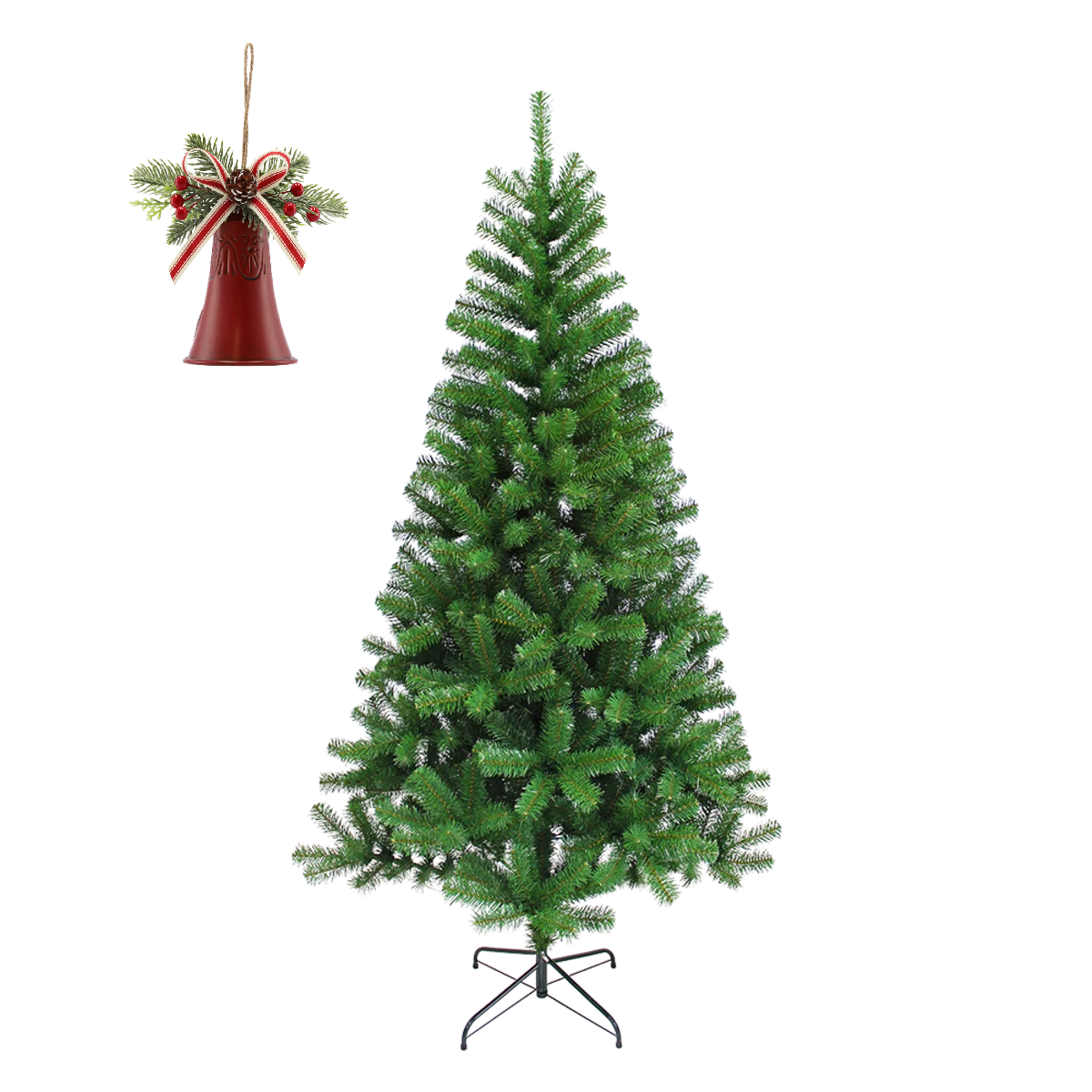 Randolph Christmas Tree plus Metal Christmas Bell | Shop Today. Get it ...