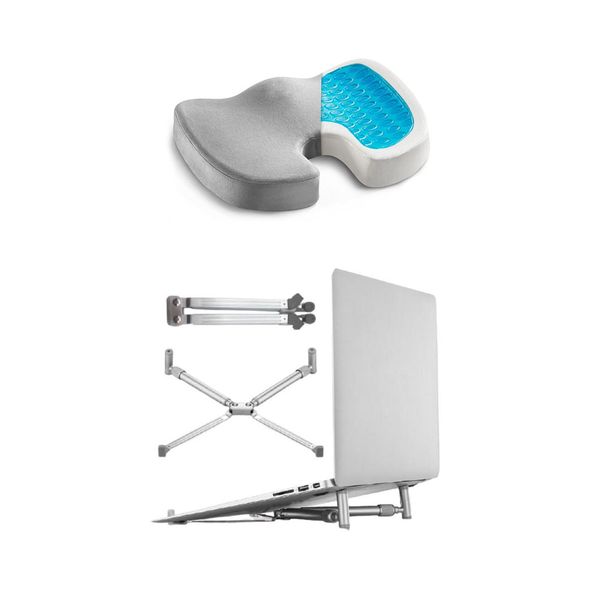 Killer Deals Ergonomic Foam Cushion &amp; Laptop Stand Work-from-Home Bundle