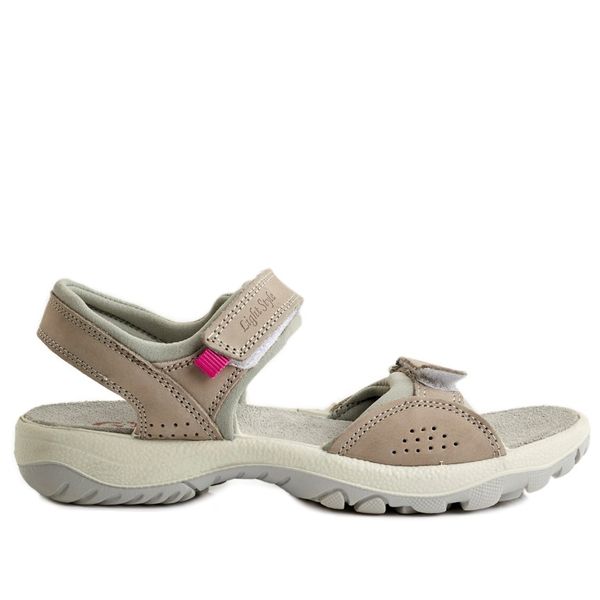 Green Cross GX&amp;Co Double Self Fastening Sandal 52241 Grey