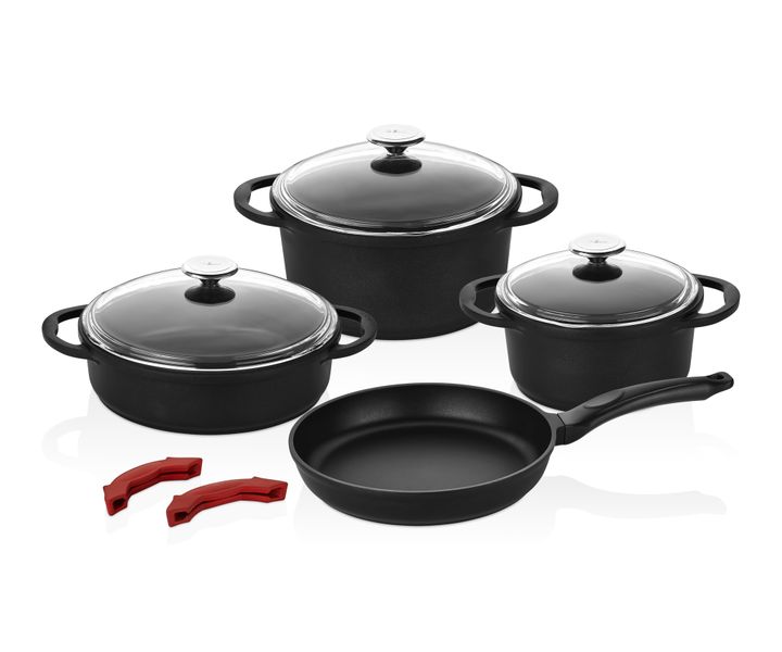 CEM -Premium CastAluminium Non-Stick 7 Piece Cookware Set