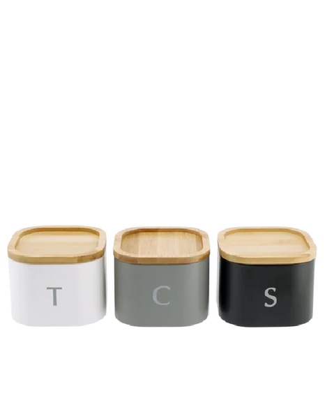 Slate Square Canister 3 Piece