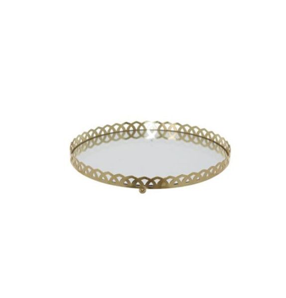 MC - Gold Mirror Tray