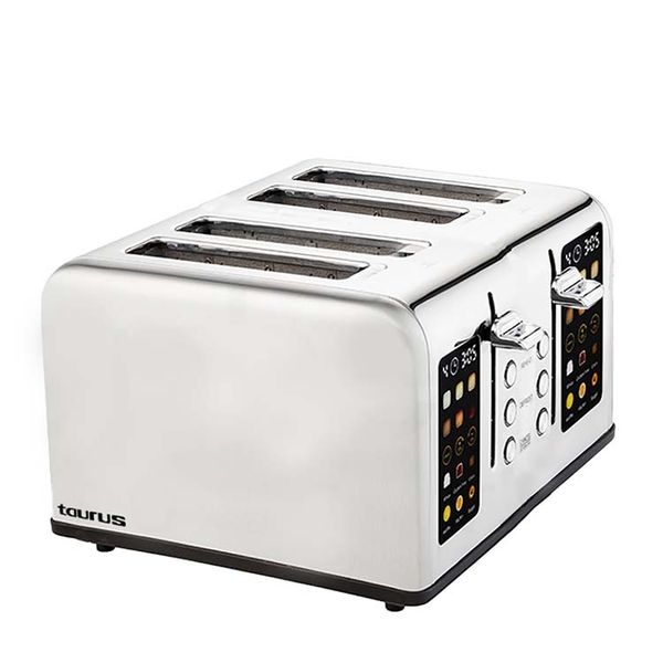 Taurus Toaster 4 Slice Stainless Steel Digital 1630W "My Toast Digi